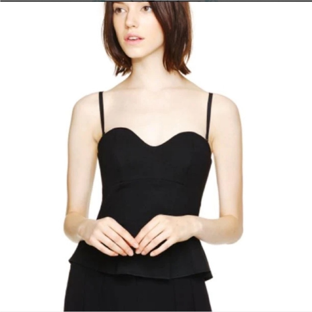 Babaton Black Strapless Top